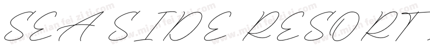 SEA SIDE RESORT NE字体转换